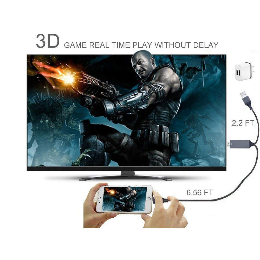 Phone to HDMI Cable 6.6ft Plug and Play - NEW - Image 4