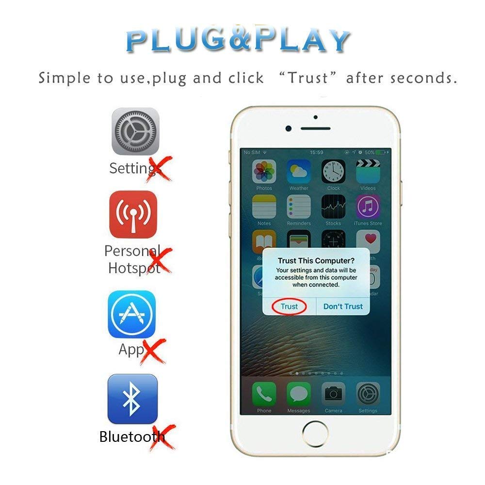 Phone to HDMI Cable 6.6ft Plug and Play - NEW - Image 3