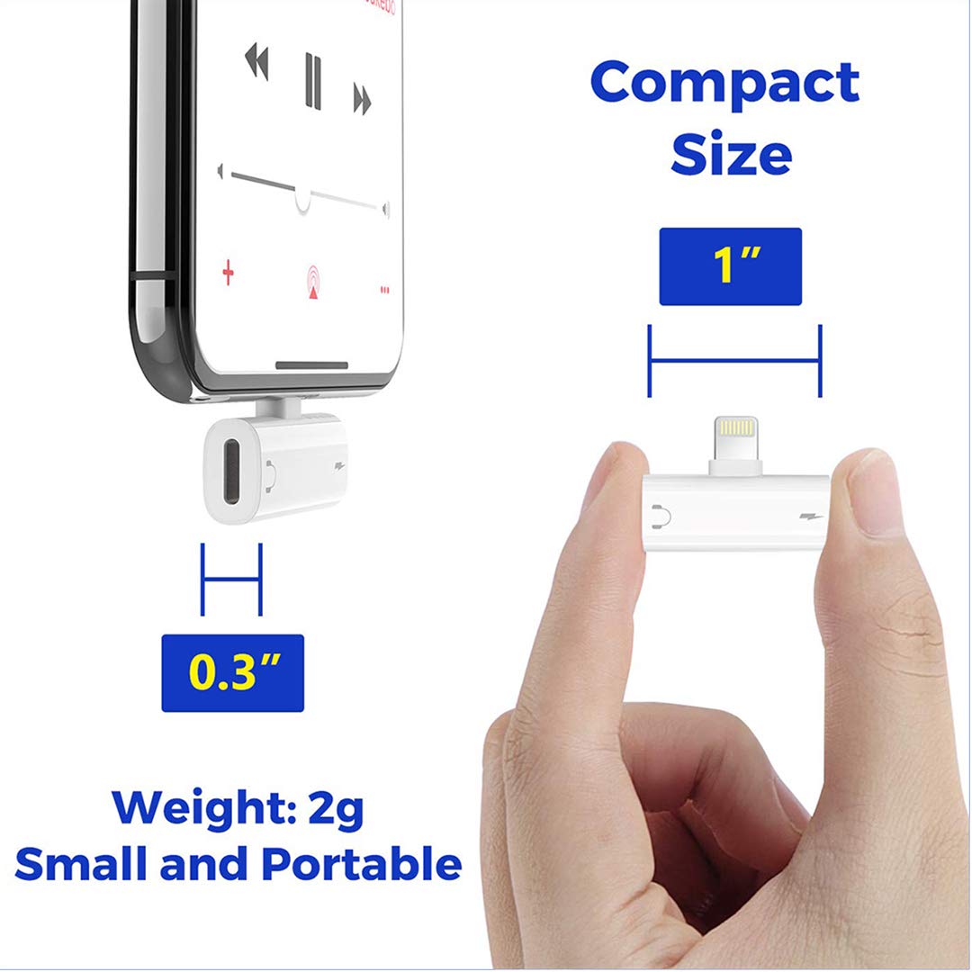 Headphone Lightnįng Jack Adapter - NEW - Image 2