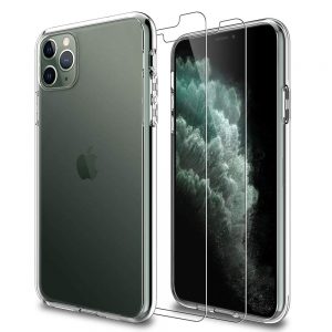 iPhone 11 Pro Case with 2 Pack Tempered Glass Screen Protector - NEW