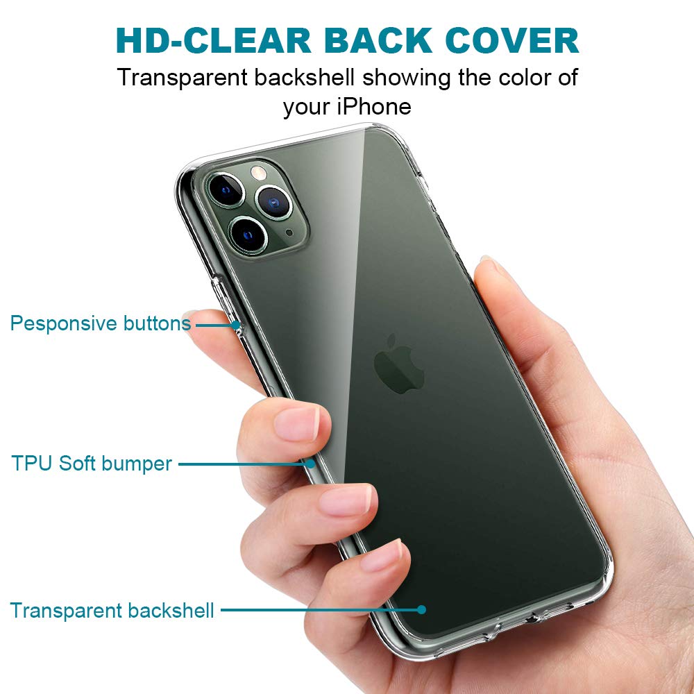 iPhone 11 Pro Case with 2 Pack Tempered Glass Screen Protector - NEW - Image 5