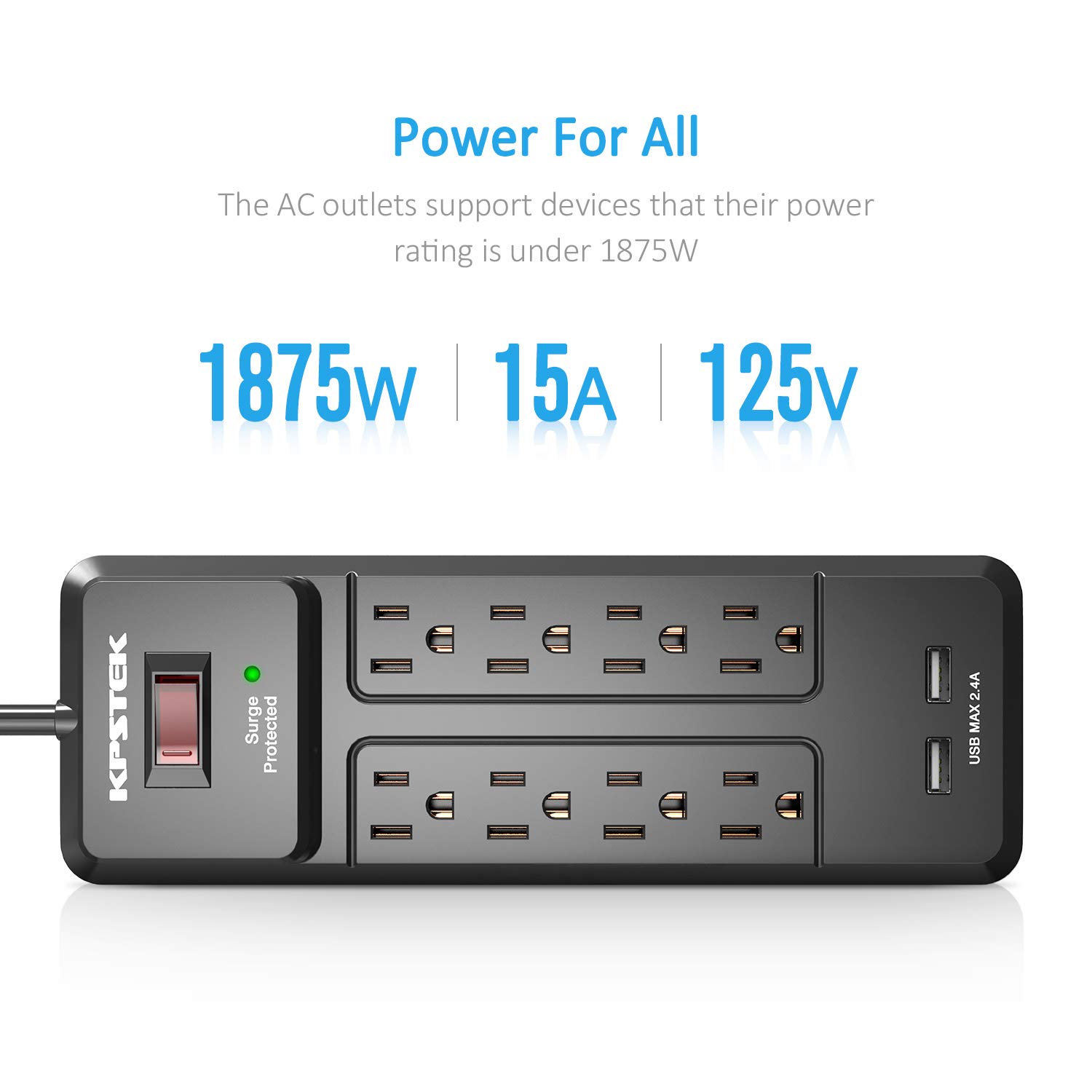 Surge Protector Power Strip - NEW - Image 3